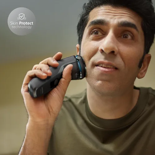Miniatura 4 de Afeitadora Philips para Hombre Serie 3000 Recargable Húmedo/Seco Afeitadoras Eléctricas para Hombres Navaja Eléctrica para Hombres - Metálico