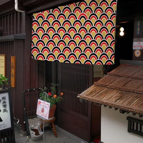 Miniatura 4 de Konsilsa Cortina japonesa Noren, letrero de restaurante japonés de sushi, decoración de puerta, cortina para restaurante, sushi, decoración del G