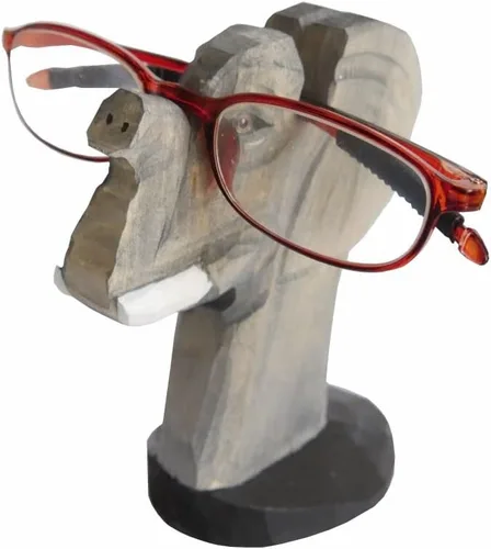 Miniatura 8 de Red Dollar Soporte para anteojos de animales tallados en madera hecha a mano, lindo soporte de exhibición de lentes de sol, mesita de noche