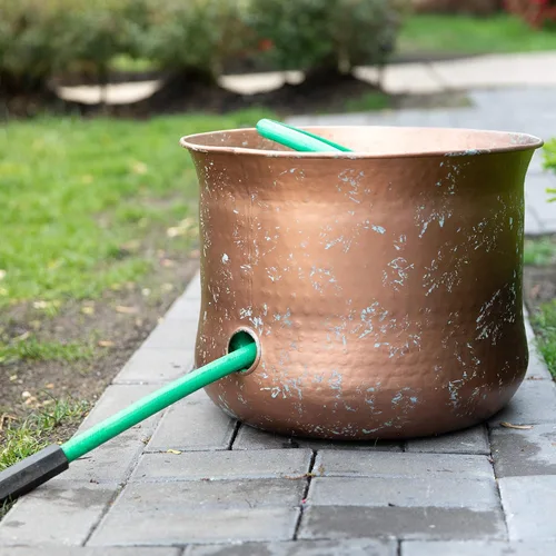 Miniatura 3 de Soporte para manguera de jardín Contenedor de manguera de agua para uso exterior o interior Organizador de almacenamiento expandible