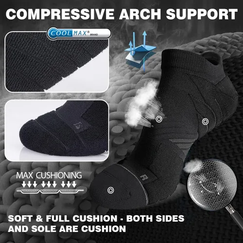 Miniatura 5 de Calcetines Coolmax deportivos antiampollas que absorben las ampollas sin costuras antiolor