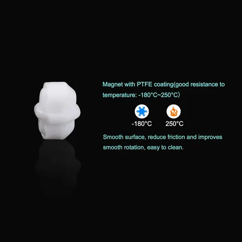 Miniatura 3 de MECCANIXITY Varilla de barra agitadora magnética mezcladora de 0.24 pulgadas con forma de anillo PTFE revestimiento imán blanco para laboratorio