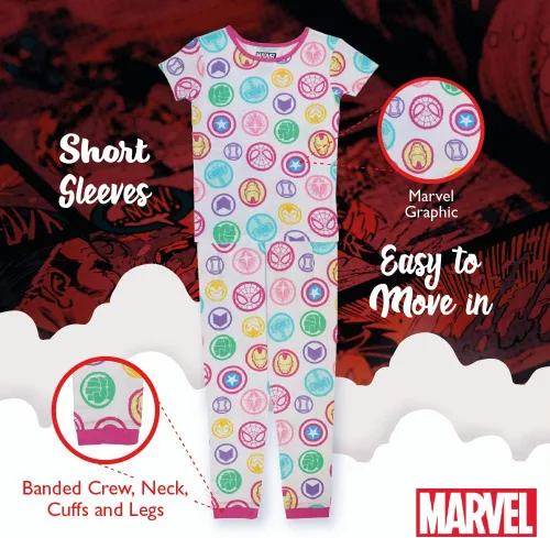 Miniatura 4 de Marvel Girls' Black Panther Wakanda Forever Groot 2-Piece Snug-fit Cotton Pajamas Set