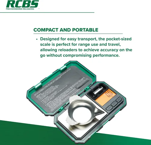 Miniatura 4 de RCBS Balanza de Bolsillo de 1500 Granos_98914, Verde