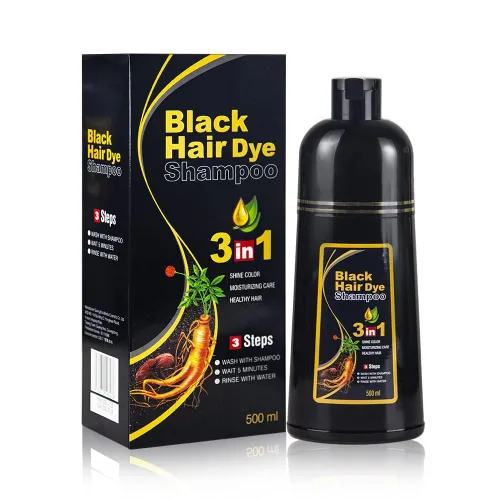 Champú instantáneo de tinte para cabello negro para mujeres y hombres, champú de color para cabello gris, cobertura de canas, tinte natural para el