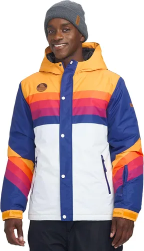 Tipsy Elves Chaquetas de esquí para hombre - Divertidas y coloridas prendas de esquí con capucha impermeables para adultos