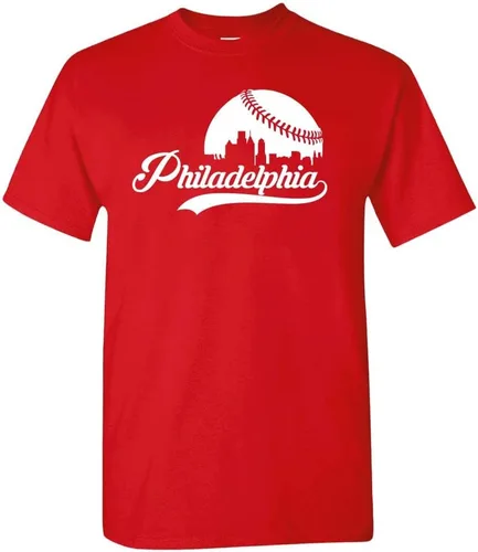 Miniatura 27 de Xtreme Apparrel Cityscape Skyline - Camiseta para hombre para fanáticos del béisbol Miami - Camisa negra