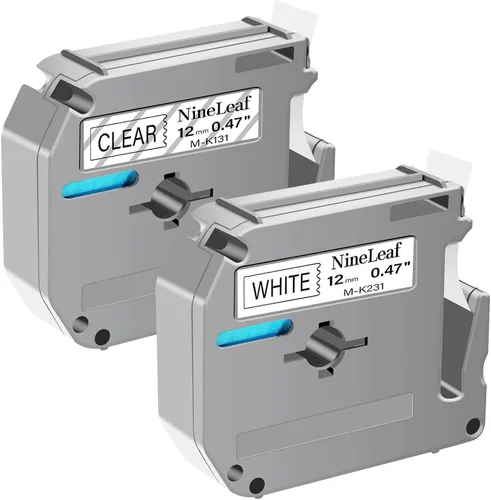 Miniatura 30 de NineLeaf Cinta de etiquetas de repuesto compatible para Brother P-Touch M-Tape M521 MK521 M-K521 funciona con Ptouch PT-M95 PT-90 PT70 PT-65 PT85