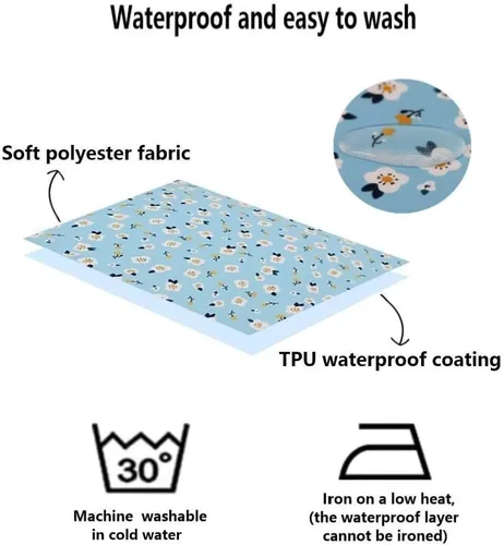 Miniatura 5 de Funda ajustada para cama circular para perros, reemplazo impermeable y lavable, funda de almohada de plástico para cama de dona de pelo sintético