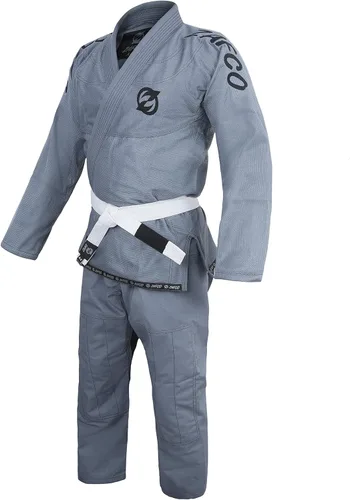 Miniatura 5 de Jiu Jitsu Gi brasileño BJJ Gi para hombres y mujeres Grappling gi Uniforme Kimonos ligero, preencogido, con cinturón blanco