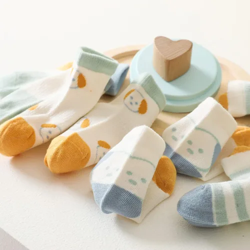 Miniatura 7 de Calcetines para bebés y niños pequeños, paquete de 8 calcetines de algodón para bebé, verano, primavera y otoño