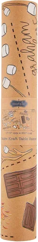 Miniatura 2 de Mud Pie Alfombra Kraft Runner, Smore; 30 pies.