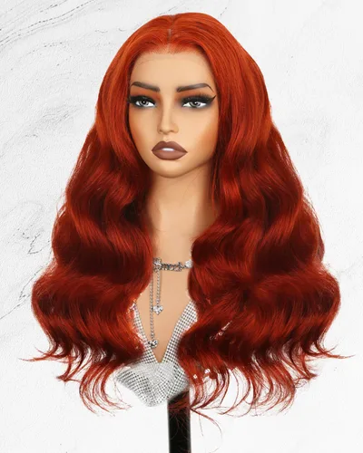 Miniatura 9 de Pelucas de cabello humano con encaje frontal color borgoña 99j de 13 x 6, densidad del 200 %, pelucas de encaje frontal HD 99j de color rojo