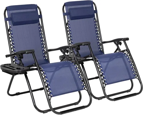 Miniatura 11 de Flamaker Silla de Patio de Gravedad Cero Sillas Reclinables para Exteriores Silla de Descanso Plegable Silla de Descanso Ajustable para Césped