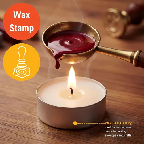 Miniatura 3 de PAMI Portavelas de parafina sin perfume de 1 pulgada, velas redondas pequeñas, tiempo de combustión de 2.5 horas, perfectas para soportes de velas