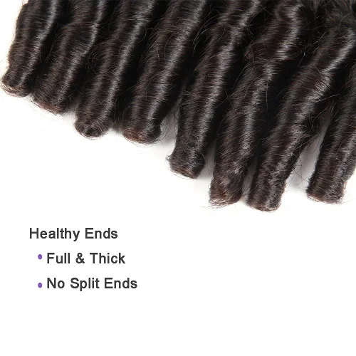 Miniatura 6 de Molefi Extensiones de cabello humano brasileño Funmi rizado, 4 paquetes de extensiones de cabello humano negro, extensiones de cabello corto rizado