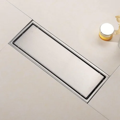 Miniatura 19 de ELLO&ALLO - Drenaje cuadrado de piso para ducha de 6 pulgadas con brida, rejilla extraíble de patrón cuadrado, acero inoxidable SUS 304 en bronce