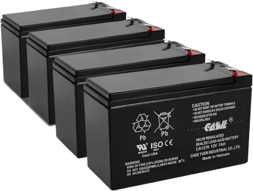 Miniatura 8 de Casil Batería recargable de 12V 7AH reemplaza FAS1075, batería de alarmas contra incendios de 12 voltios 7 amperios