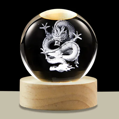 Miniatura 21 de Bola de cristal 3D de la Vía Láctea, luz nocturna multicolor, lámpara decorativa para ciencia, astronomía, espacio, regalos para novios, esposos