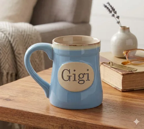Miniatura 5 de burton+BURTON GiGi Taza de café de cerámica de 18 onzas, taza de té floral rosa en caja de regalo decorativa a juego, selección de regalo del día
