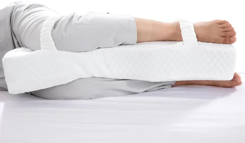 Miniatura 2 de HOMBYS Almohada de rodilla de espuma viscoelástica para dormir de lado, almohada de piernas para dormir con correas, elevación de cadera y piernas