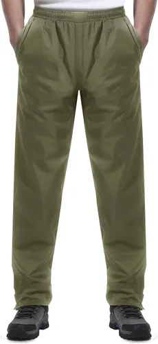 iCreek Pantalones de lluvia para hombre, impermeables, resistentes al viento, ligeros, para senderismo, trabajo, lluvia, al aire libre, para golf,
