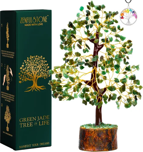 Miniatura 10 de Árbol de cristal de 7 chakras, árbol curativo de piedras preciosas para energía positiva, decoración de árbol de cristal para oficina en casa, árbol