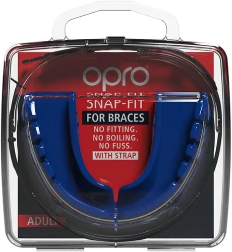 Miniatura 7 de OPRO Protector bucal a presión para aparatos ortopédicos de ajuste instantáneo (azul eléctrico) a partir de 10 años, protector bucal de boxeo