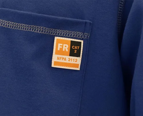 Miniatura 52 de KONRECO Camisas FR para hombre resistentes al fuego/ignífugo CAT2 7oz algodón dos tonos y camisa Henley