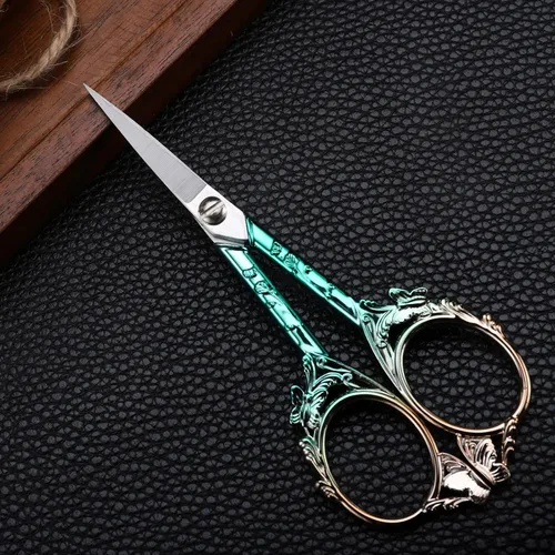 Miniatura 2 de YOUGUOM Tijeras pequeñas para bordar para manualidades, obras de arte, punto de cruz, hilo de costura, tijeras de hilo de hilo de 4.7 pulgadas