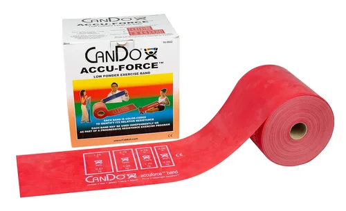 Miniatura 2 de CanDo 10-5918 AccuForce - Banda de ejercicio, rollo de 6 yardas, juego de 5 piezas, amarillo a negro