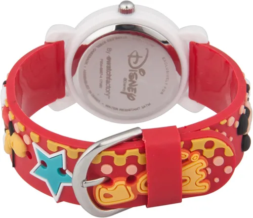 Miniatura 2 de Disney Mickey Mouse - Reloj analógico de cuarzo 3D para niños, Rojo