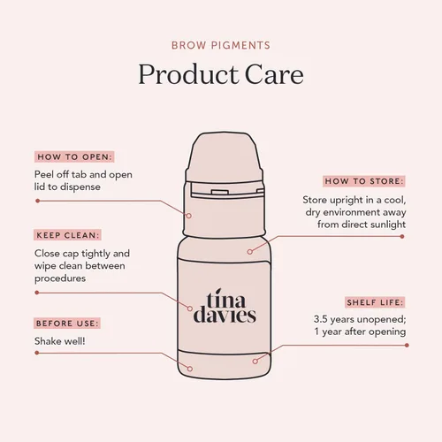 Miniatura 8 de Tina Davies Professional X Perma Blend Pigmento para Cejas - Maquillaje Permanente para Cejas - Los Colores Curan Fieles al Tono - Alta Retención