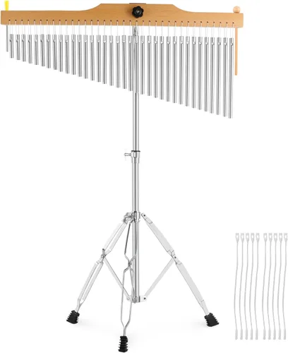 Miniatura 9 de EASTROCK 25 campanillas de notas Instrumentos musicales Instrumento de percusión de una fila Timbre Bar Campanillas de percusión Soporte ajustable