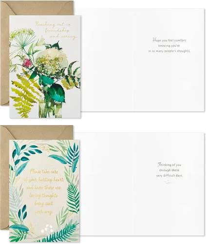Miniatura 7 de Hallmark Juego de tarjetas de felicitación en blanco surtidas para todas las ocasiones con organizador de tarjetas y surtido de tarjetas