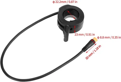 Miniatura 8 de Accesorios de freno eléctrico de la vespa E Accesorios 130X, acelerador del pulgar E acelerador derecho/izquierdo del pulgar de control