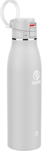 Miniatura 17 de Takeya Traveler - Taza de café de viaje de acero inoxidable con tapa abatible (25 onzas, ónix) – Taza aislada a prueba de fugas para café y té Ónice