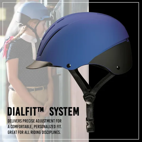 Miniatura 4 de Troxel Spirit - Casco de equitación de cobertura completa, diseño ajustable de perfil bajo, equipo de equitación de seguridad Bígaro Duratec