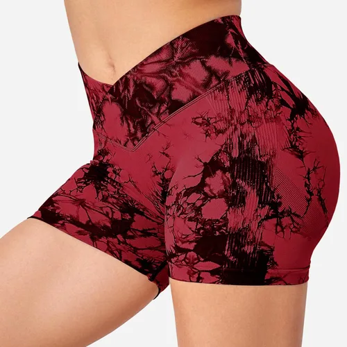 Miniatura 3 de YEOREO Pantalones cortos profesionales de entrenamiento para mujer, 3.6 pulgadas, pantalones cortos sin costuras, cintura alta, contorno, gimnasio