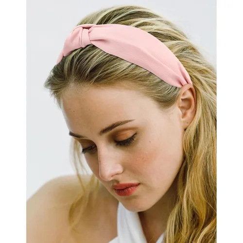 Miniatura 4 de VELSCRUN Paquete de 12 diademas de satén para mujer, antideslizantes, anudadas, anchas, en negro y blanco, diademas bonitas boho, bandas