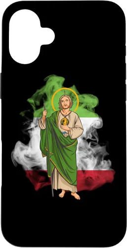 Miniatura 22 de Funda para iPhone 14 San Judas Tadeo con Bandera de México
