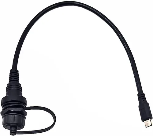 Miniatura 6 de Cable micro USB de 5 pines de montaje empotrado, cable de extensión micro USB macho a hembra para montaje en panel de instrumentos para automóvil