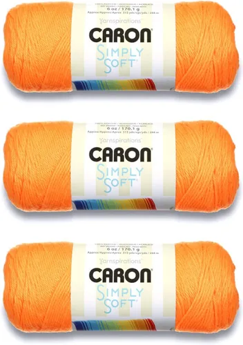 Miniatura 50 de Caron Simply Soft - Hilo verde militar, paquete de 3 unidades de 6.00 oz/6 onzas, 100% acrílico, peinado #4 (mediano), 315 yardas, tejido/ganchillo