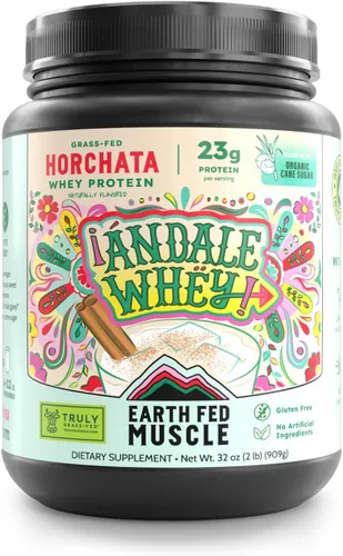 Miniatura 12 de Earth Fed Muscle Power Couple Mantequilla de Maní Chocolate Aislado de Proteína de Suero Verdaderamente Alimentado con Pasto - Certificado NSF. Sin