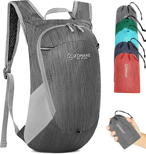 Miniatura 22 de ZOMAKE Mochila ultraligera plegable de 20L, mochilas plegables pequeñas resistentes al agua para senderismo, mochila de día colapsable para mujeres