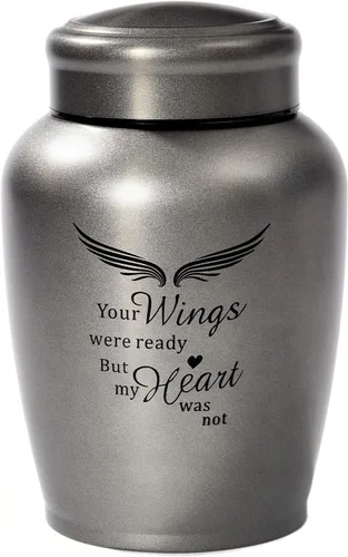 Miniatura 10 de Urna de cremación mediana verde para cenizas humanas adulto macho hembra Angel Ceramic Urn for Ashes Men Women Dad Mom,Memorial Urn with Velvet
