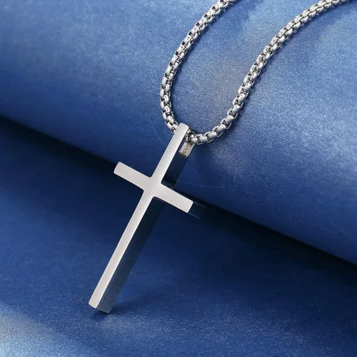 Miniatura 4 de Rnivida Collar de cruz para hombres, collares de cruz cristiana 413 de Filipenses para hombres y niños, Metal