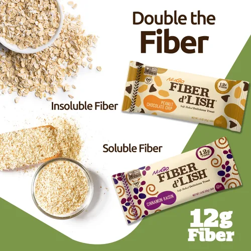 Miniatura 4 de NuGo Fiber d'Lish - Cobbler de arándanos, 0.44 onzas de fibra alta, vegano, 150 calorías, 16
