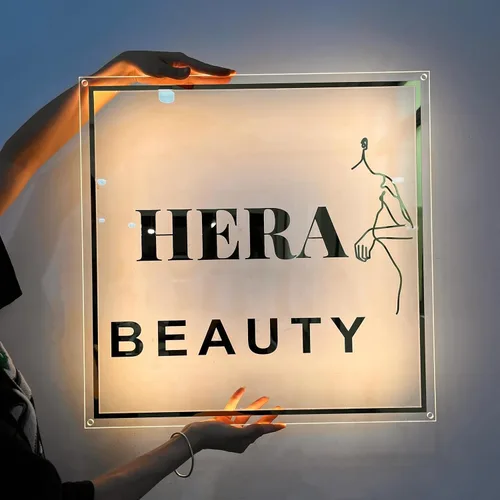 Miniatura 11 de Letrero LED con logotipo personalizado, letrero acrílico personalizado, letreros de negocios personalizados Logotipo de negocio personalizado