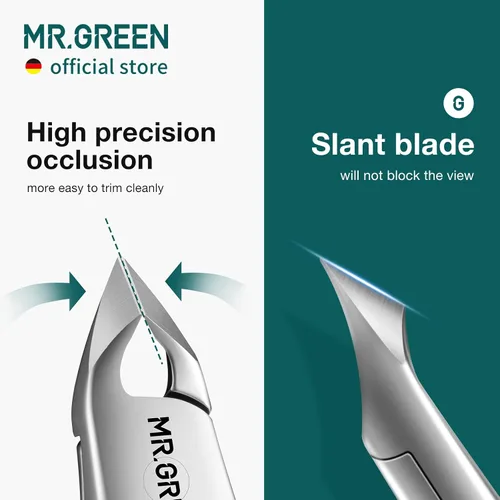 Miniatura 5 de MR.GREEN Pinzas para Cutículas Innovadoras Tijeras para Cutículas con Resorte Integrado, Cortador de Piel Muerta, Herramienta de Belleza